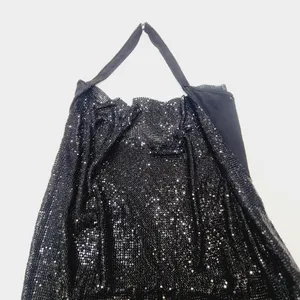 Superdown Caity Drape Dress in Black thumbnail 4
