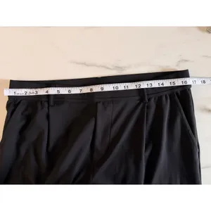 Halara Black High‎ Waisted Wide Leg Petite Trousers Pleated Workwear Pants L thumbnail 9