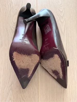 Via Spiga Brown Leather Pointed Toe Buckle Heels thumbnail 5
