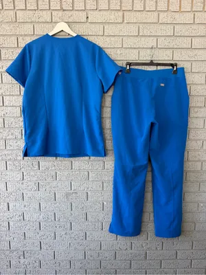 Figs Scrub Set Royal Blue Size Medium Casma Top Kade Cargo Pants thumbnail 4