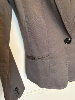 H&M Gray Blazer Jacket thumbnail 4