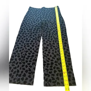 Ann Taylor Black Velvet Heart Pants Wide Leg High Rise Cropped Womens 4 NEW thumbnail 8