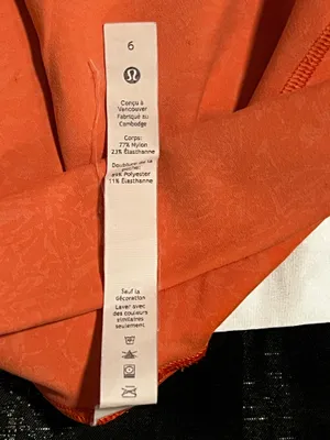 Womens sz6 Lululemon Wunder Train HR Short 8" Crunch Warm Coral thumbnail 9