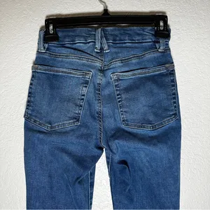 Good American Power Stretch Pull On Skinny Jeans Womens‎ Size Small Indigo Blue thumbnail 5