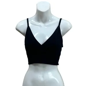 Brandy Melville Amara Cross Front Black Top one size thumbnail 3