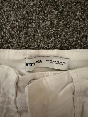 Bershka White Jean Skirt thumbnail 2