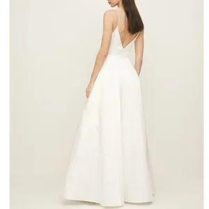 NWT Reformation Icelynn Satin Bridal Maxi Wedding Dress in Ivory thumbnail 2