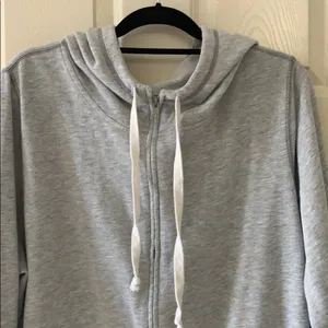 Old Navy light gray zip up hoodie size XXL thumbnail 2
