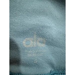 Alo Yoga Women Teal Blue Moto High Waist‎ Mesh Quilted Crop Leggings Size S thumbnail 5