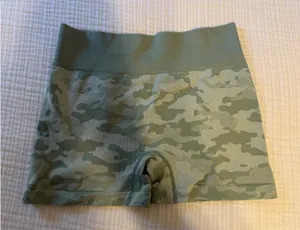 Camo Biker Shorts Green Size M thumbnail 1