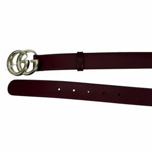 Gucci GG Marmont Belt Red Leather Gold Buckle Women Size 95/38 thumbnail 8