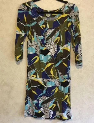 57. Vertigo Paris long sleeve artisan Boho print dress thumbnail 1