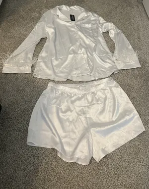 Silk Feather Pajama Set thumbnail 2