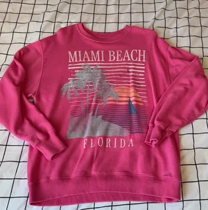 Hollister Miami Pink Sweatshirt. thumbnail 1