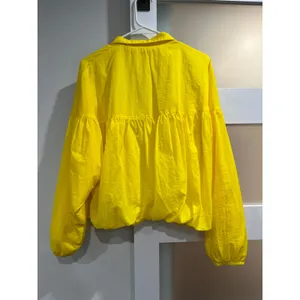 Free‎ People Movement Yellow Babydoll Windbreaker Zip Up Jacket XS Neon thumbnail 6