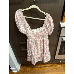 Altar'd State floral dress ruffled hem women's small thumbnail 2