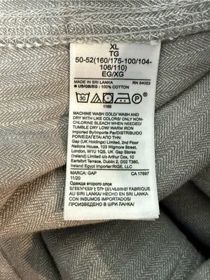 NWT GAP Cotton Heathered Gray Joggers Size XL thumbnail 4