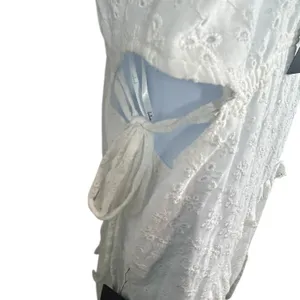 Lulus Summertime Babe White Eyelet Midi Dress NWT Medium thumbnail 11