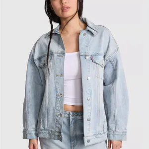Pink Denim By‎ Oversized Trucker Jacket thumbnail 3