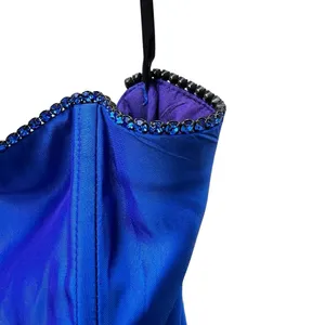 Gunne Sax Jessica McClintock Blue Strapless Prom Gown‎ Vintage Y2k Formal Dress thumbnail 8