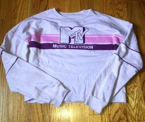 MTV cropped sweatshirt size medium thumbnail 1