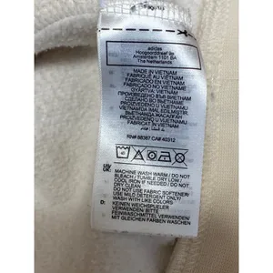 Adidas Cream Logo Long Sleeve Yoga Athletic Activewear Hoodie Sweatshirt Top XL thumbnail 6