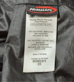 Patagonia Women’s Size XS Black Nano Puff Quilted Full Zip Jacket thumbnail 7