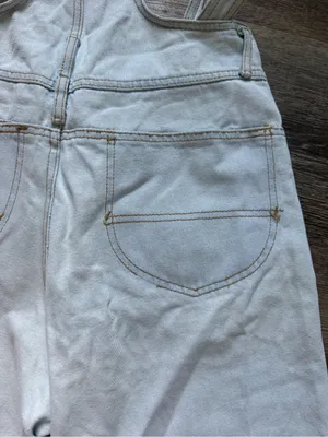 Vintage 90s LEI Light Blue Denim Short Overalls M thumbnail 13