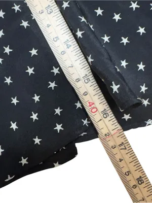 Madewell Women’s 2 Black White Star Print 100% Silk Ruffle Hem Mini Skirt G9969 thumbnail 10