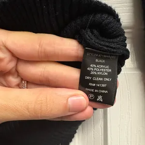 ASTR The Label Black Square Neck Fitted Sweater Size Medium thumbnail 4