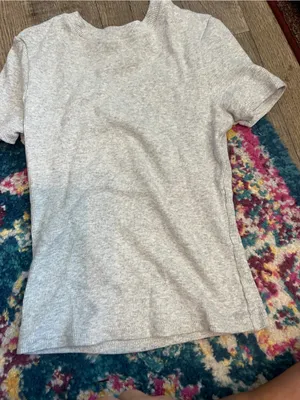 Skims Gray Crewneck Short-Sleeve Women's Top thumbnail 4