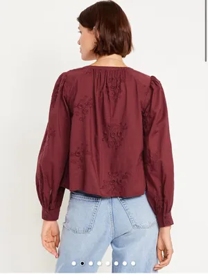 Old Navy Maroon Blouse thumbnail 2