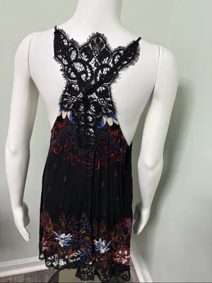 Free People Who's Sorry Now Slip Dress Size Small thumbnail 10