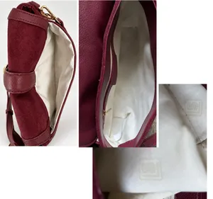 Laundry by Shelli Segal burgundy saddle bag thumbnail 11