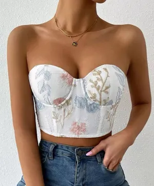 Floral Crop Top thumbnail 1