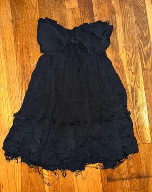 Black Mini Strapless Dress thumbnail 1