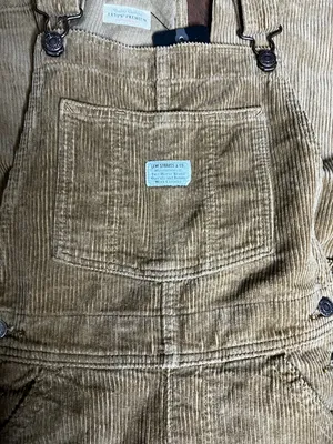 Levi’s Premium Corduroy Tan Overalls thumbnail 2