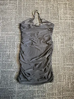 Windsor Black Halter Dress with Crystal Trim Large NWT thumbnail 7