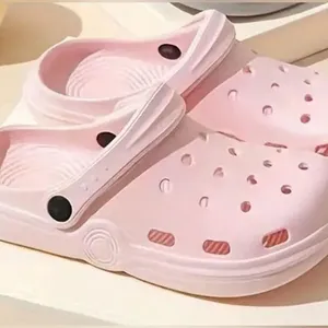 Lightweight Comfy Clogs, Hollow Out Non-Slip Garden Shoes. thumbnail 1