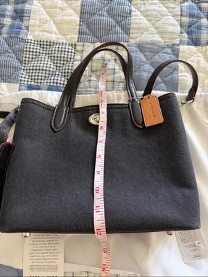 Coach Willow 24 Black Denim thumbnail 13
