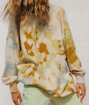 Free People Cosmos Tie Dye Oversized Pullover thumbnail 1
