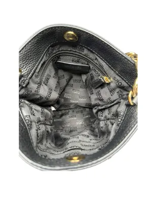 Michael Kors ✿ Hamilton Crossbody Handbag Bag ✿ Black Leather ✿ Gold Hardware ✿ thumbnail 9