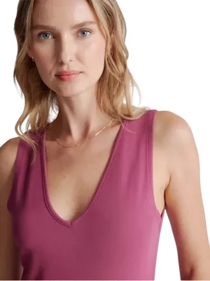 NWT Quince French Terry Modal Jumpsuit Rose Stretchy Size Small thumbnail 6