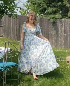 Mabel Dress Maxi Floral Ruffle thumbnail 1
