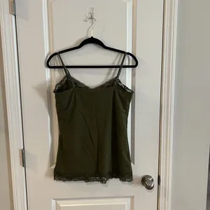 Alexa Rae Camisole‎ Top Large Lace Trim Green Size M thumbnail 2
