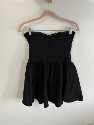 Lucy in the Sky Black Sequin Strapless Fit and Flare Dress thumbnail 4