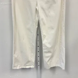 Dokotoo Womens Size 8 Off White Wide Leg Utility Cargo Pants High Rise Denim thumbnail 4