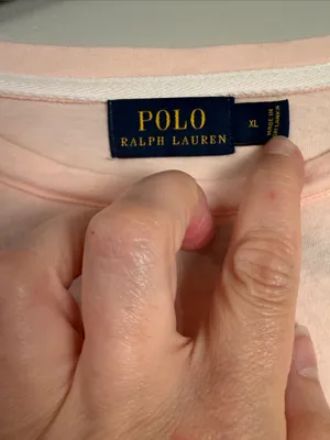 Ralph Lauren Peach Crewneck Long Sleeve Tee pajama size extra large thumbnail 3