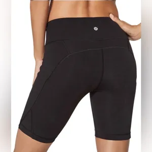 Lululemon Sweat Your Heart Out Short 8” inseam Black size 6 thumbnail 5