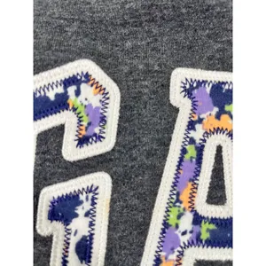 GAP 2012 Floral Logo Applique Pullover Hoodie Sweatshirt Women XXL Dark Gray thumbnail 8
